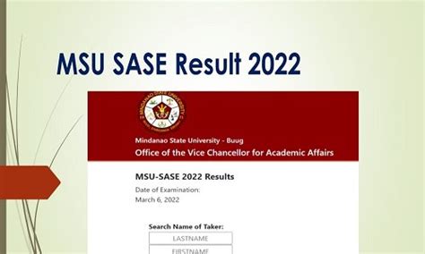 sase result 2022|For .